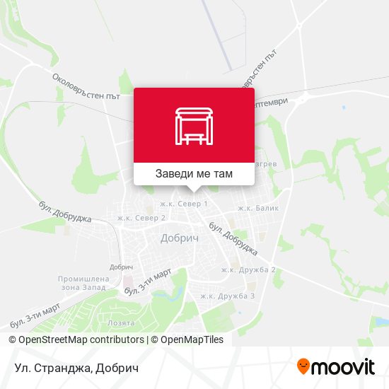 Ул. Странджа карта