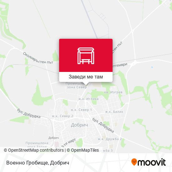 Военно Гробище карта