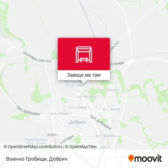 Военно Гробище карта