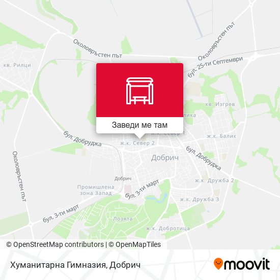 Хуманитарна Гимназия карта
