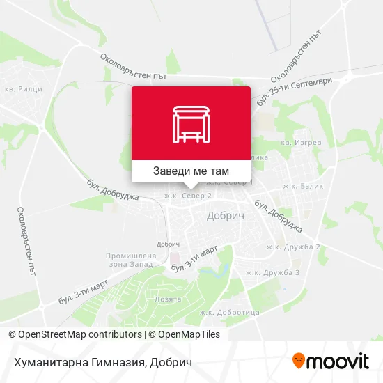 Хуманитарна Гимназия карта