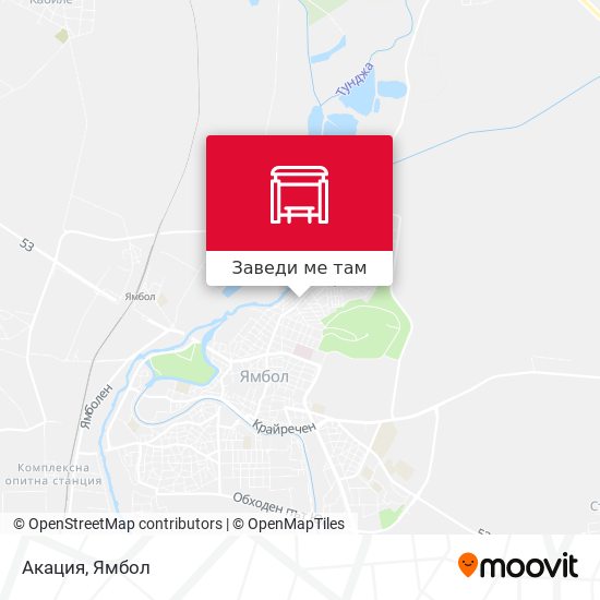 Акация карта