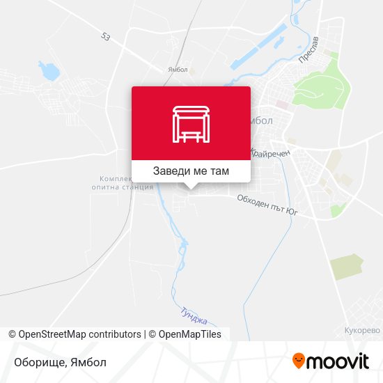 Оборище карта