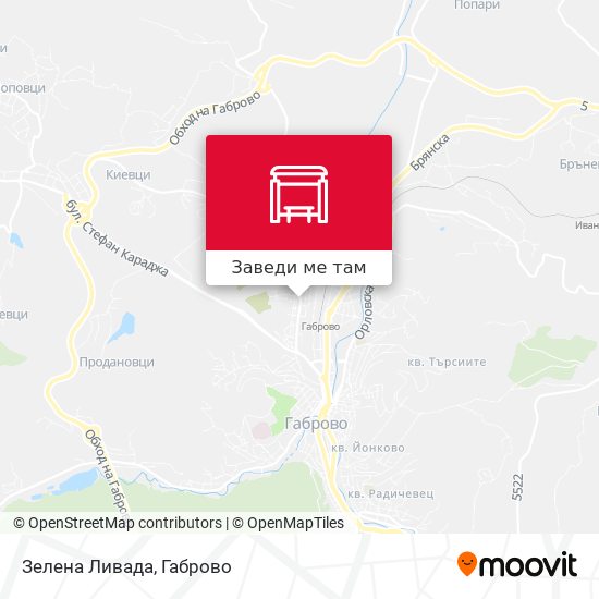 Зелена Ливада карта