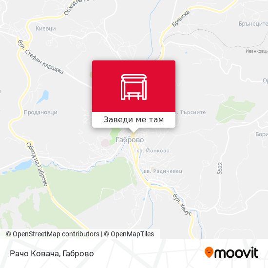 Рачо Ковача карта