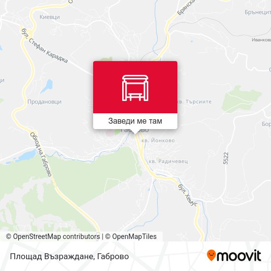 Площад Възраждане карта