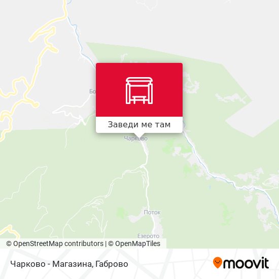 Чарково - Магазина карта