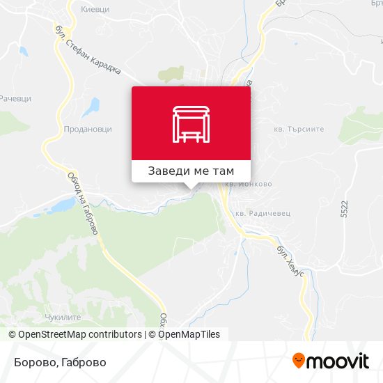 Борово карта