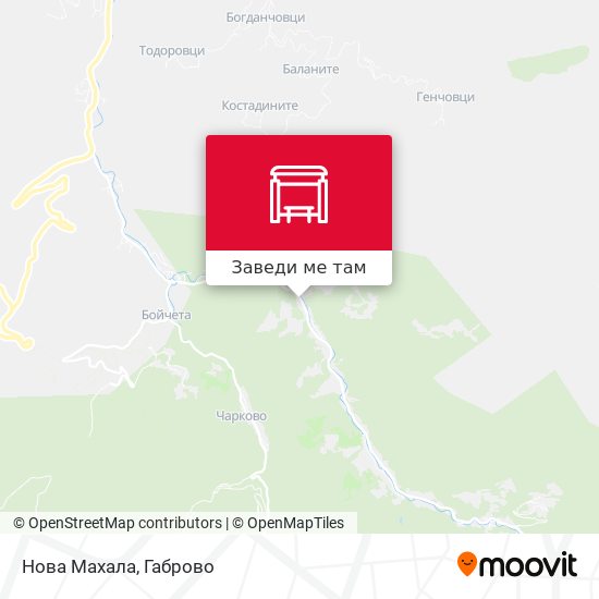 Нова Махала карта