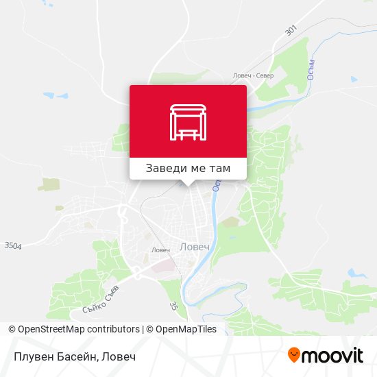 Плувен Басейн карта