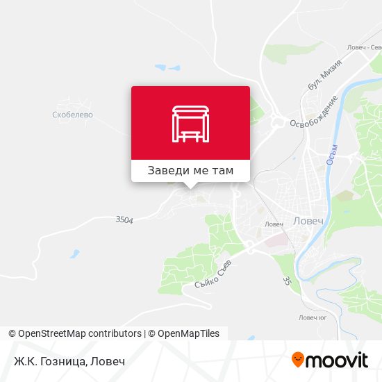 Ж.К. Гозница карта
