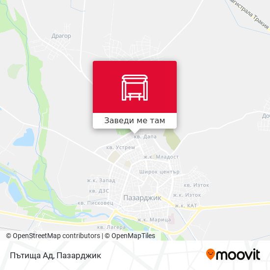 Пътища Ад карта