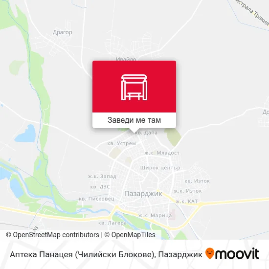 Аптека Панацея (Чилийски Блокове) карта