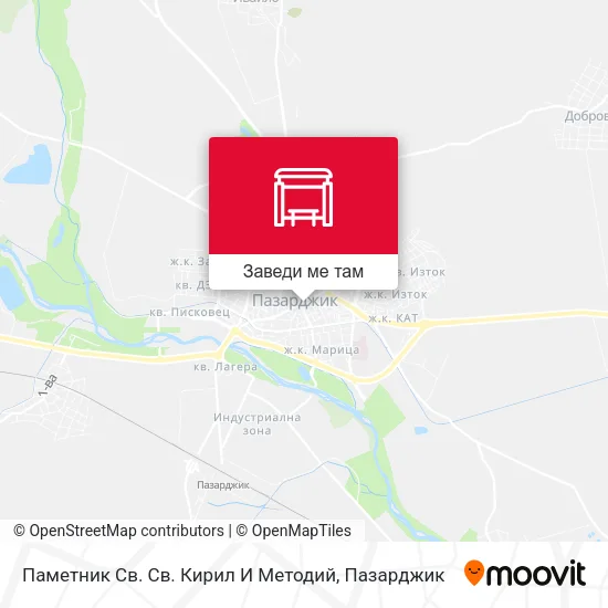 Паметник Св. Св. Кирил И Методий карта