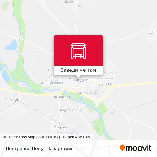 Централна Поща карта
