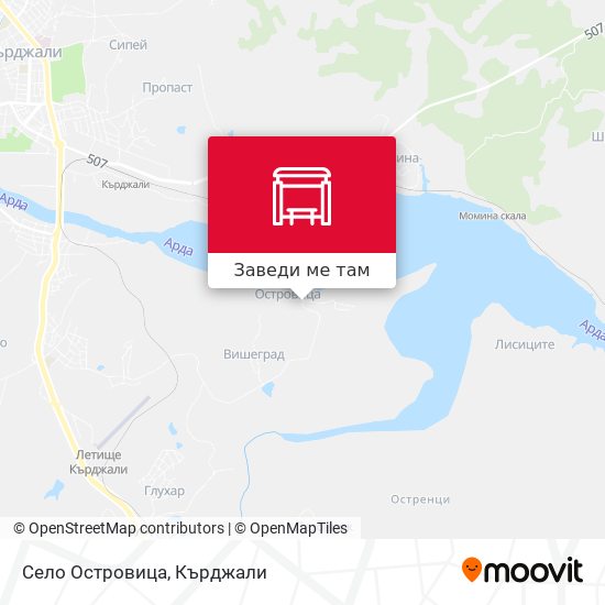 Село Островица карта