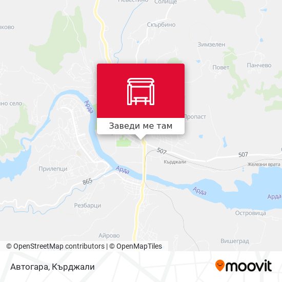 Автогара карта