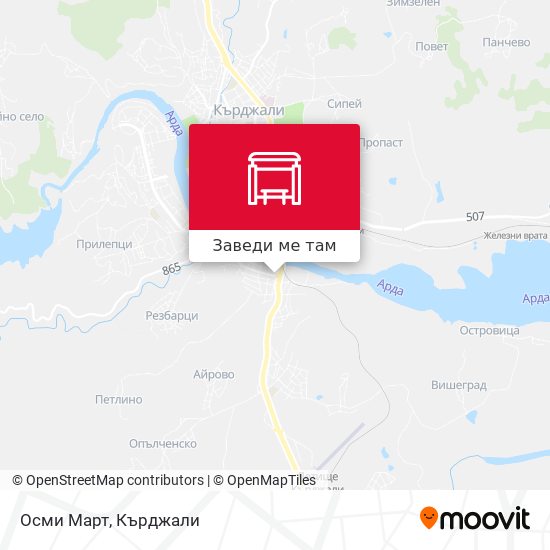 Осми Март карта
