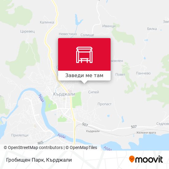 Гробищен Парк карта