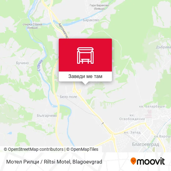 Мотел Рилци / Riltsi Motel карта