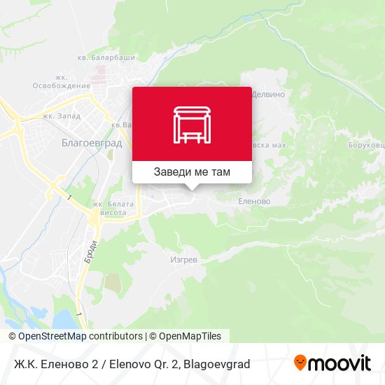 Ж.К. Еленово 2 / Elenovo Qr. 2 карта