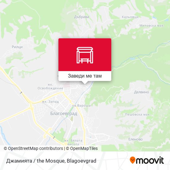 Джамията / the Mosque карта
