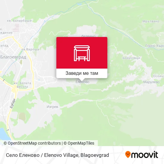 Село Еленово / Elenovo Village карта