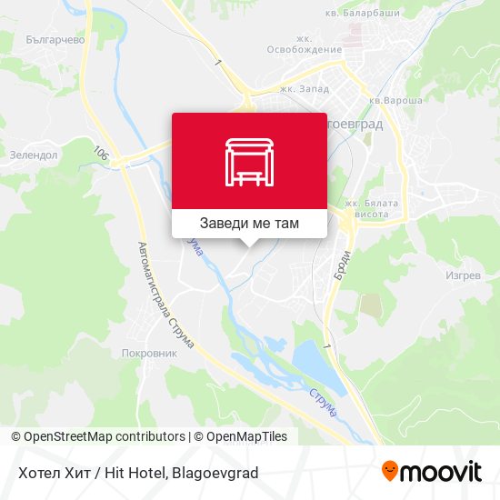Хотел Хит / Hit Hotel карта