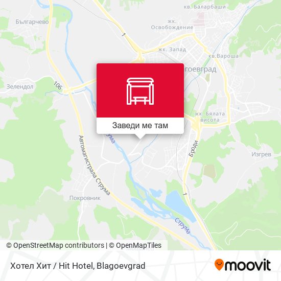 Хотел Хит / Hit Hotel карта