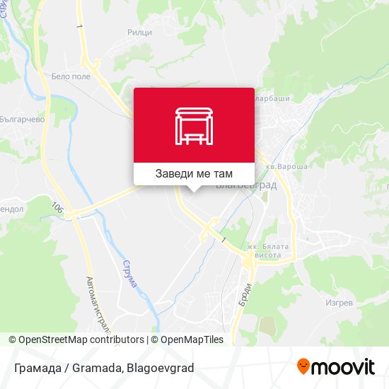 Грамада / Gramada карта