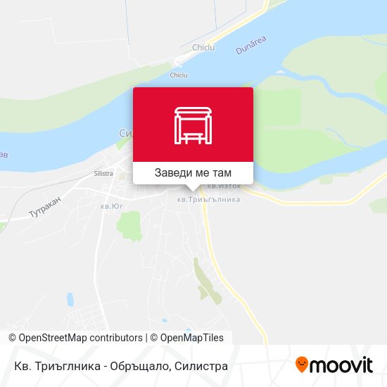 Кв. Триъглника - Обръщало карта