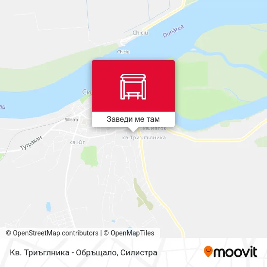 Кв. Триъглника - Обръщало карта