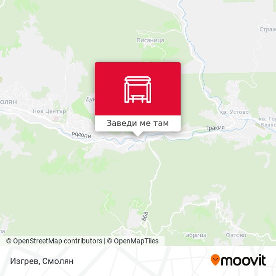 Изгрев карта