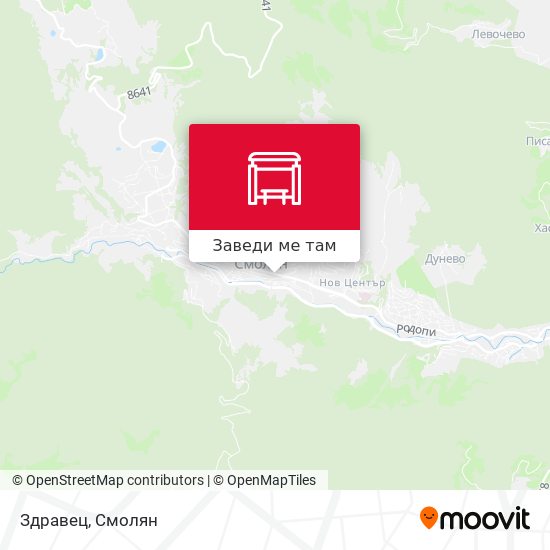 Здравец карта