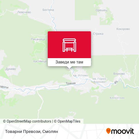 Товарни Превози карта
