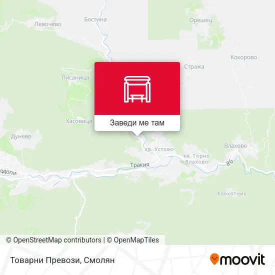 Товарни Превози карта