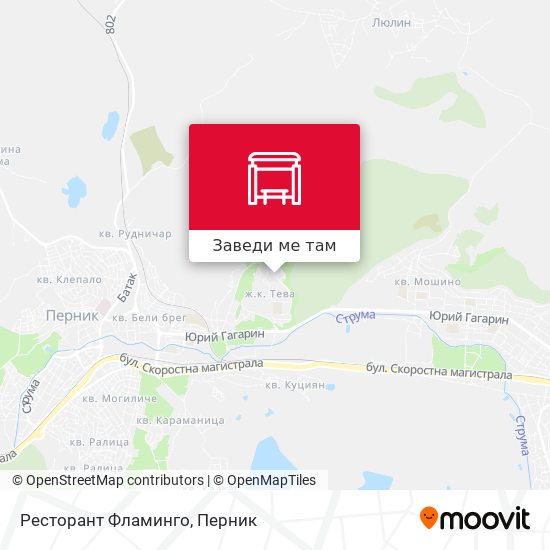 Ресторант Фламинго карта