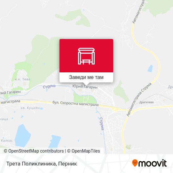 Трета Поликлиника карта