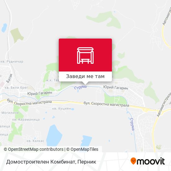 Домостроителен Комбинат карта