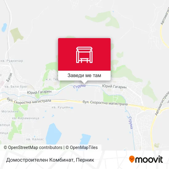 Домостроителен Комбинат карта