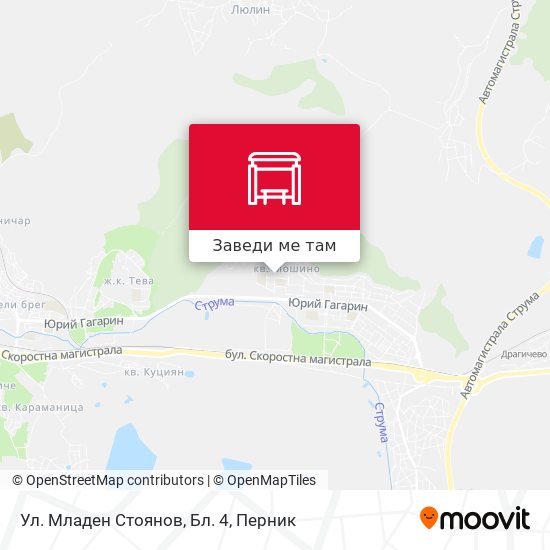 Ул. Младен Стоянов, Бл. 4 карта