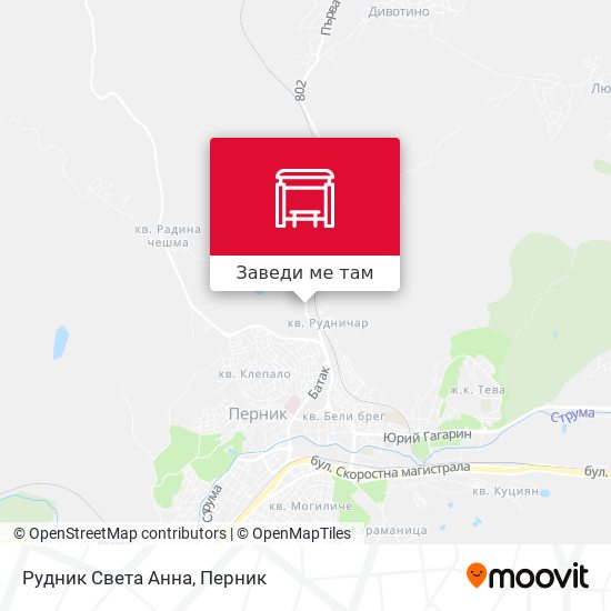 Рудник Света Анна карта