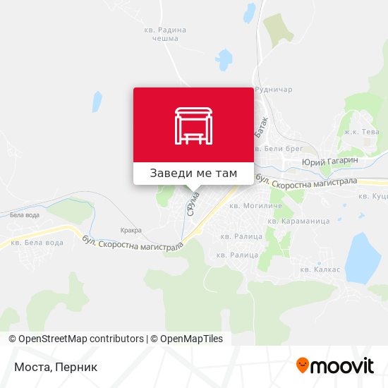 Моста карта