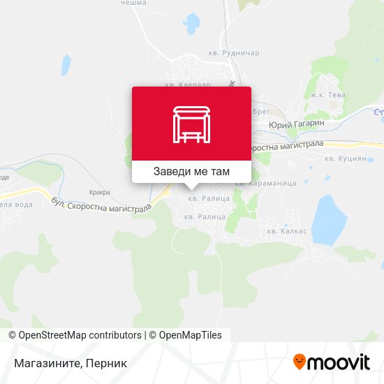 Магазините карта