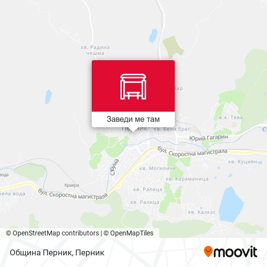 Община Перник карта