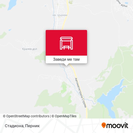 Стадиона карта