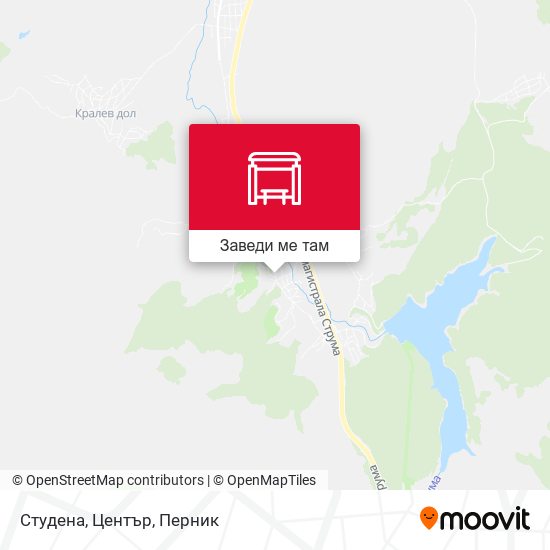 Студена, Център карта