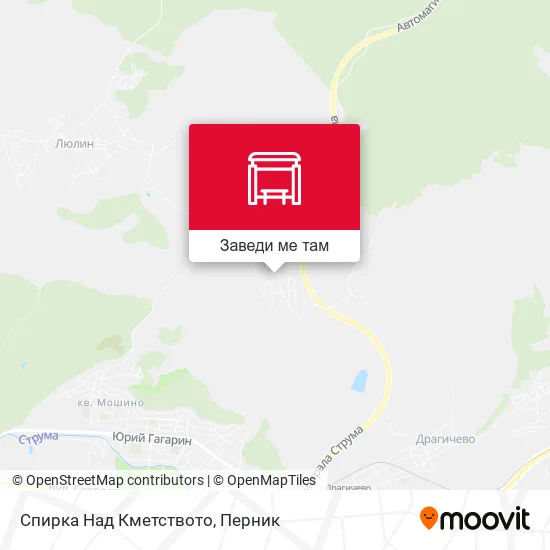 Спирка Над Кметството карта