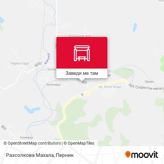 Разсолкова Махала карта