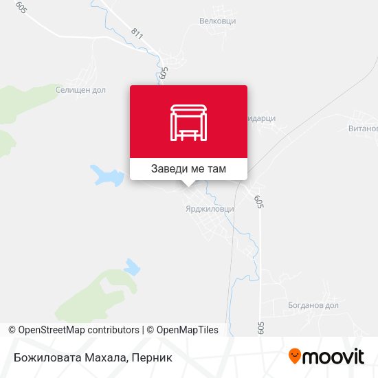 Божиловата Махала карта